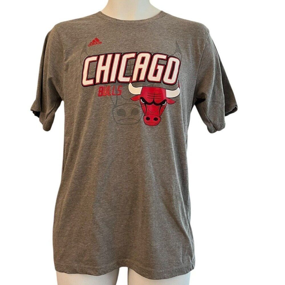 Adidas Chicago Bulls Youth XL 18 Gray T Shirt